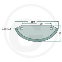 GRANIT Nóż 527527315 - 527527315 - Sklep rolniczy PoltechParts