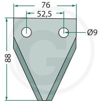 GRANIT Nóż 527527321 - 527527321 - Sklep rolniczy PoltechParts