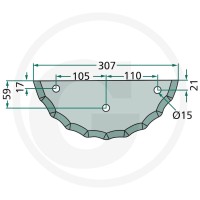 GRANIT Nóż 527527327 - 527527327 - Sklep rolniczy PoltechParts