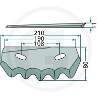 GRANIT Nóż 527527338 - 527527338 - Sklep rolniczy PoltechParts