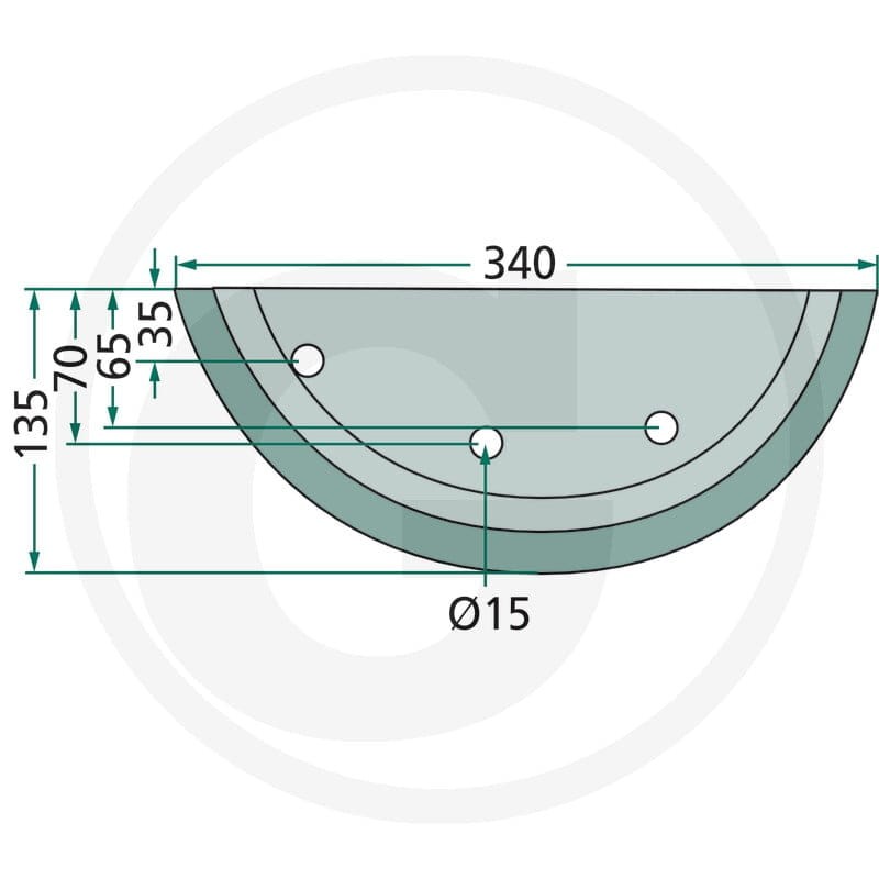 GRANIT Nóż 527527340 - 527527340 - Sklep rolniczy PoltechParts