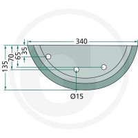 GRANIT Nóż 527527340 - 527527340 - Sklep rolniczy PoltechParts