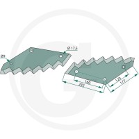 GRANIT Nóż 527527351 - 527527351 - Sklep rolniczy PoltechParts