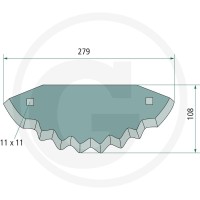 GRANIT Nóż 527527415 - 527527415 - Sklep rolniczy PoltechParts