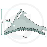 GRANIT Nóż 52501-076260F - 52501-076260F - Sklep rolniczy PoltechParts