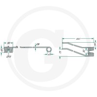 GRANIT Palec przetrząsaczo-zgrabiarki karu… | poltechparts.pl