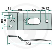 GRANIT Trzymak noża 525121248 - 525121248 - Sklep rolniczy PoltechParts
