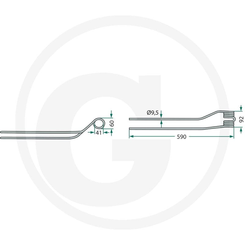 GRANIT Palec zgrabiarki pokosowej 52515366… | poltechparts.pl