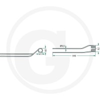 GRANIT Palec zgrabiarki pokosowej 52515366… | poltechparts.pl