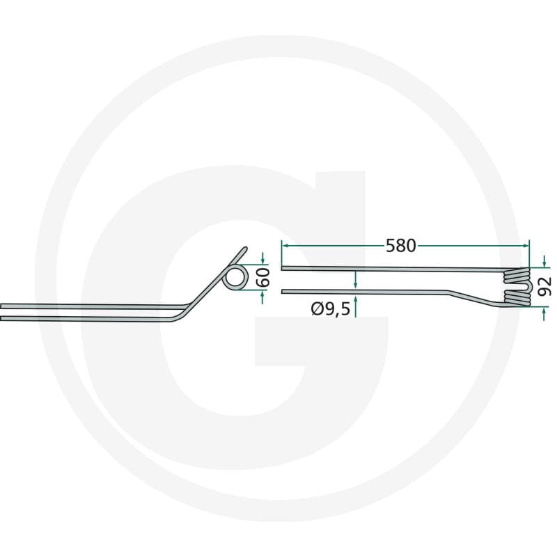 GRANIT Palec zgrabiarki pokosowej 52515366… | poltechparts.pl