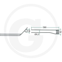 GRANIT Palec zgrabiarki pokosowej 52515366… | poltechparts.pl