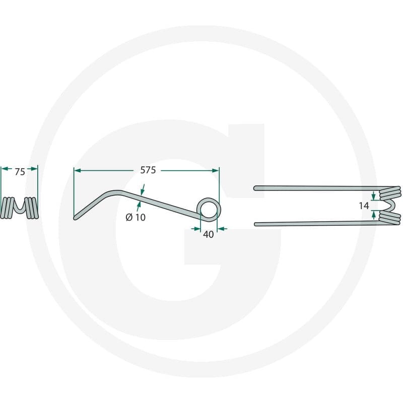 GRANIT Palec zgrabiarki pokosowej 52516284… | poltechparts.pl