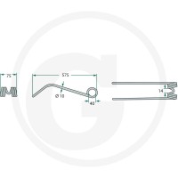 GRANIT Palec zgrabiarki pokosowej 52516284… | poltechparts.pl