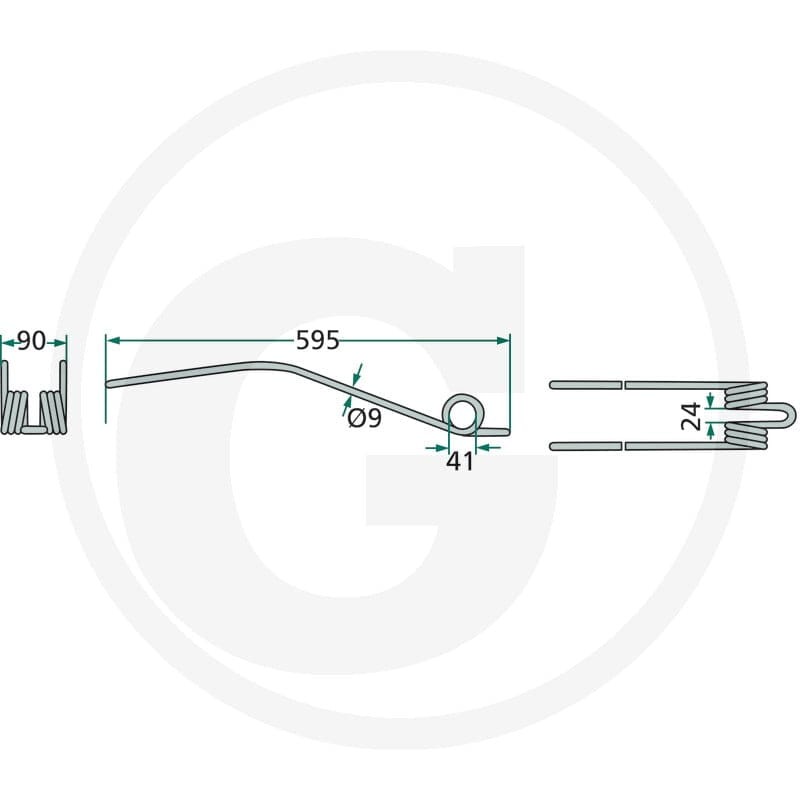 GRANIT Palec zgrabiarki pokosowej 52516600… | poltechparts.pl