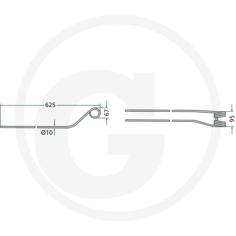 GRANIT Palce zgrabiarki pokosowej 52526501… | poltechparts.pl