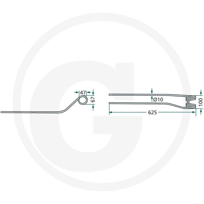 GRANIT Palec zgrabiarki pokosowej 52526501… | poltechparts.pl