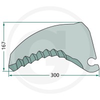 GRANIT Nóż 525275995.1F - 525275995.1F - Sklep rolniczy PoltechParts