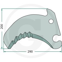 GRANIT Nóż 525279349.0F - 525279349.0F - Sklep rolniczy PoltechParts