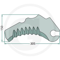 GRANIT Nóż 525282732.0F - 525282732.0F - Sklep rolniczy PoltechParts