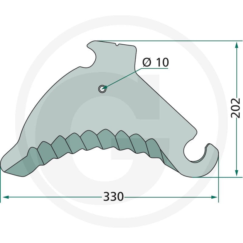 GRANIT Nóż 525285777.0F - 525285777.0F - Sklep rolniczy PoltechParts