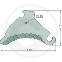 GRANIT Nóż 525285777.0F - 525285777.0F - Sklep rolniczy PoltechParts