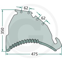 GRANIT Nóż 52541018500F - 52541018500F - Sklep rolniczy PoltechParts