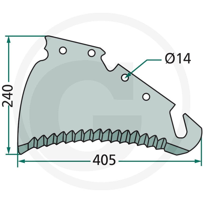 GRANIT Nóż 52541517501F - 52541517501F - Sklep rolniczy PoltechParts