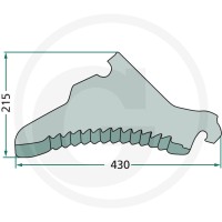 GRANIT Nóż 525434126F - 525434126F - Sklep rolniczy PoltechParts