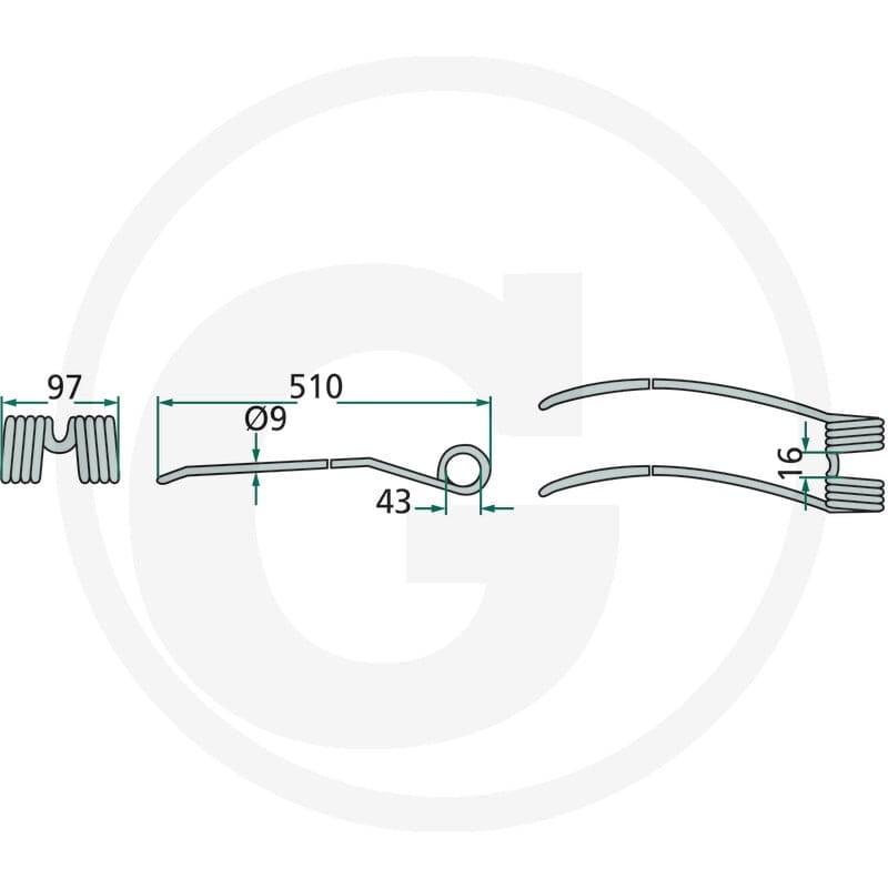 GRANIT Palec zgrabiarki pokosowej 52543614… | poltechparts.pl
