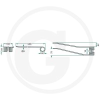 GRANIT Palce zgrabiarki pokosowej 52549177… | poltechparts.pl