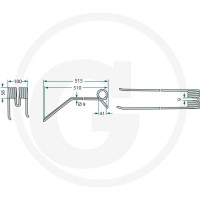 GRANIT Palec zgrabiarki pokosowej 52557701… | poltechparts.pl