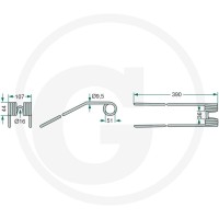 GRANIT Palec przetrząsaczo-zgrabiarki karu… | poltechparts.pl