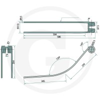 GRANIT Palec zgrabiarki pokosowej 52560001… | poltechparts.pl