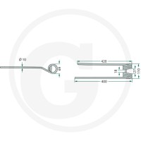 GRANIT Palce zgrabiarki pokosowej 52567274… | poltechparts.pl