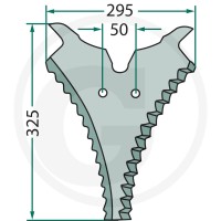 GRANIT Nóż 52573236500F - 52573236500F - Sklep rolniczy PoltechParts