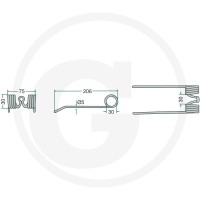 GRANIT Palec podbieracza 5258072970 | poltechparts.pl
