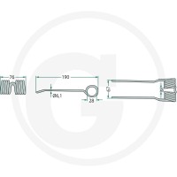 GRANIT Palec podbieracza 5259862900 | poltechparts.pl