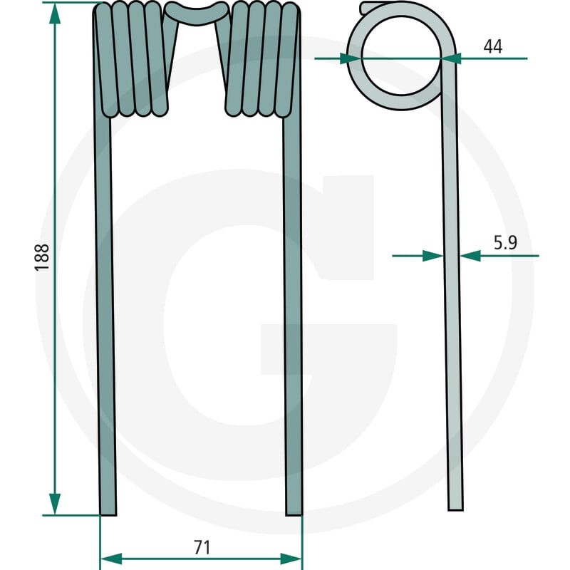 GRANIT Palec podbieracza 525CC103854 | poltechparts.pl