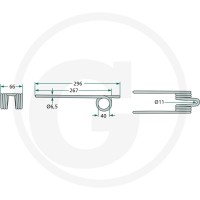GRANIT Palec przetrząsaczo-zgrabiarki karu… | poltechparts.pl
