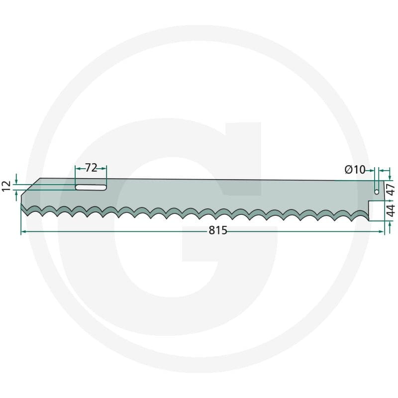 GRANIT Nóż tnący 52723116 - 52723116 - Sklep rolniczy PoltechParts