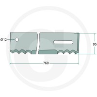 GRANIT Nóż tnący 52727702704 - 52727702704 - Sklep rolniczy PoltechParts