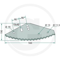 GRANIT Nóż 527527014 - 527527014 - Sklep rolniczy PoltechParts