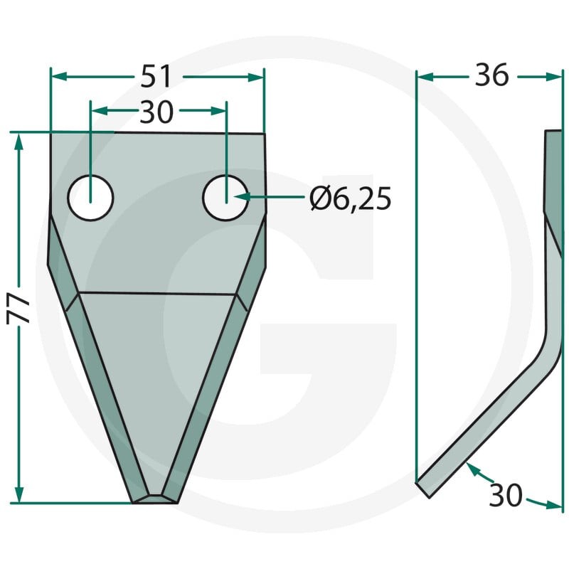 GRANIT Nóż 527527302 - 527527302 - Sklep rolniczy PoltechParts