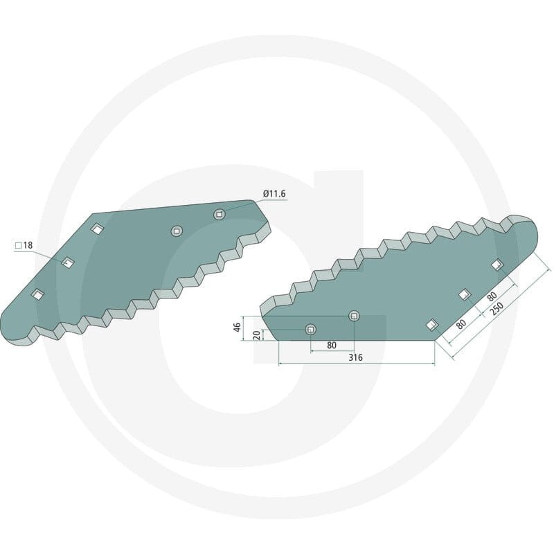 GRANIT Nóż 527527432 - 527527432 - Sklep rolniczy PoltechParts