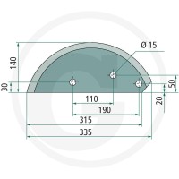 GRANIT Nóż 52770-352 - 52770-352 - Sklep rolniczy PoltechParts