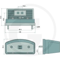 GRANIT Lampa oświetlenia tablicy rejestracyjnej 50741A12 - 50741A12 - Sklep rolniczy PoltechParts