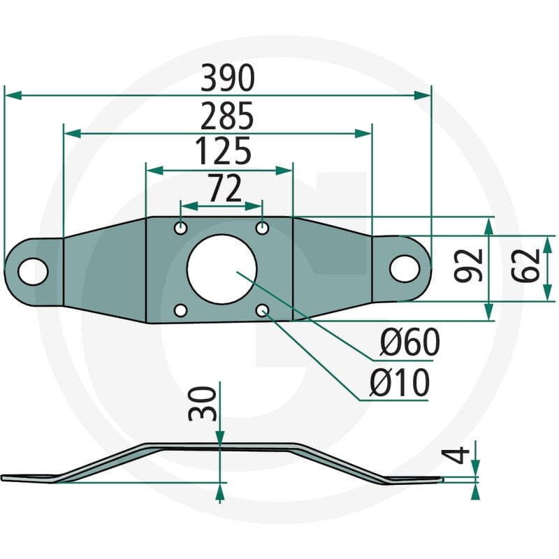 GRANIT Trzymak noża 52500434141F - 52500434141F - Sklep rolniczy PoltechParts