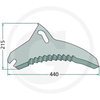 GRANIT Nóż 52502-067987F - 52502-067987F - Sklep rolniczy PoltechParts