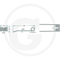 GRANIT Palec podbieracza 5250940522100 | poltechparts.pl