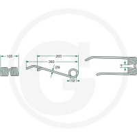 GRANIT Palec przetrząsaczo-zgrabiarki karu… | poltechparts.pl
